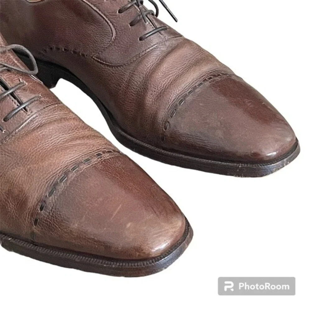 Gravati Eleganza Baby Calfskin Leather Oxfords Sz 10